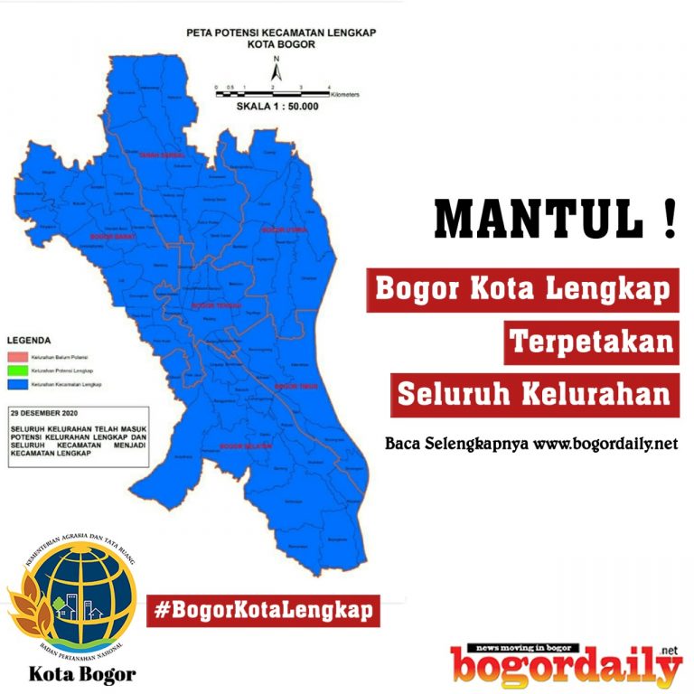 Mantul, Bogor Kota Lengkap Terpetakan Seluruh 68 Kelurahan!
