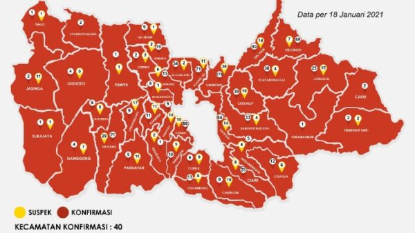 Waduh! Seluruh Kecamatan di Kabupaten Bogor Zona Merah