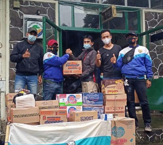 XTC Bogor serta Bogor Rempug, Salurkan Langsung Bantuan Korban Banjir Bandang