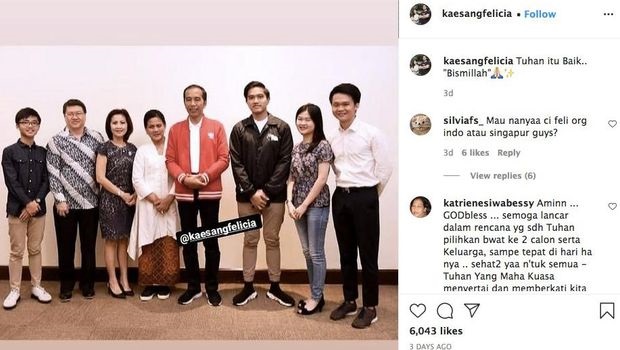 Heboh! Presiden Jokowi Foto Bareng Keluarga Besar Pacar Kaesang. Netizen: Lamaran ya…
