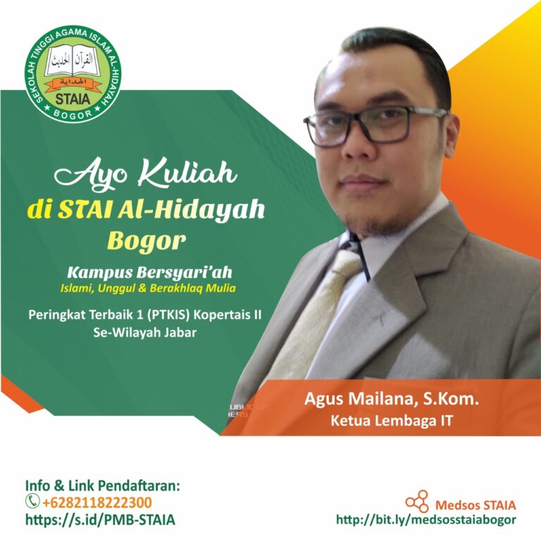 STAI Al-Hidayah Bogor Buka Pendaftaran Mahasiswa Baru tahun Akademik 2021/2022.