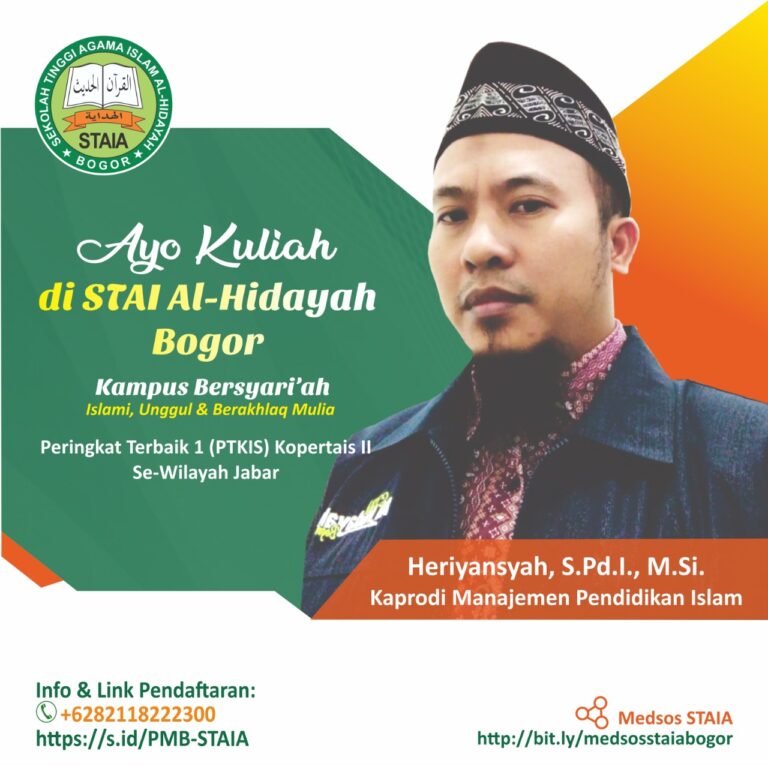 Ayo Belajar di Program Studi Manajemen Pendidikan Islam STAI Al-Hidayah Bogor