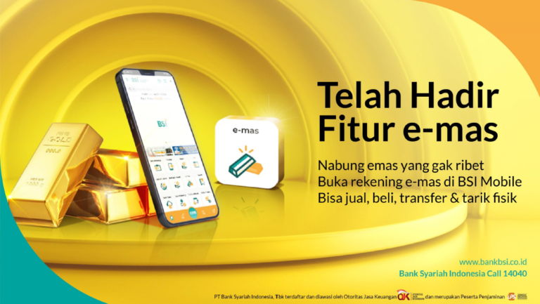 Yuk Nabung Emas di e-Mas Bank Syariah Indonesia (BSI) Mobile