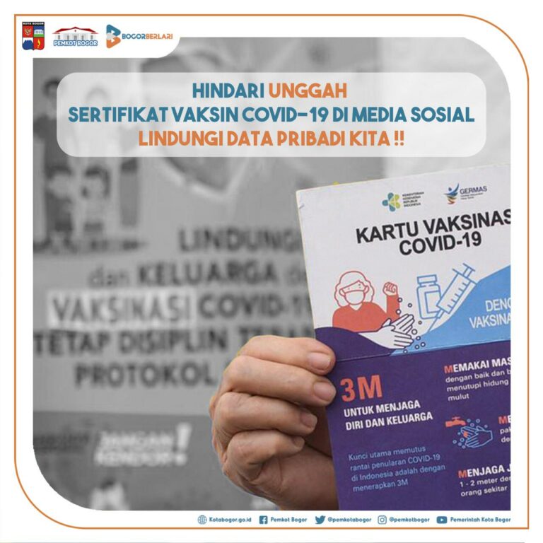 Waspada, Sertifikat Vaksin Covid-19 Jangan Diunggah di Medsos dan Diedarkan