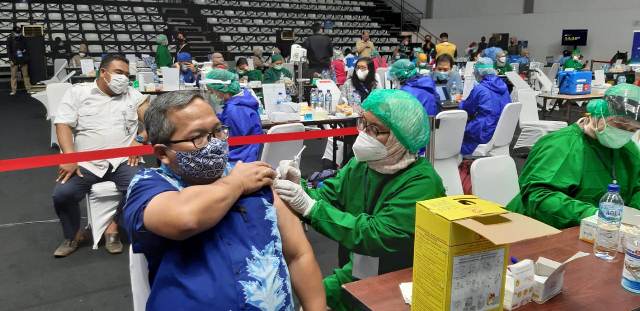 PWI Kawal Hingga Tuntas Pelaksanaan Vaksinasi Insan Pers di Senayan