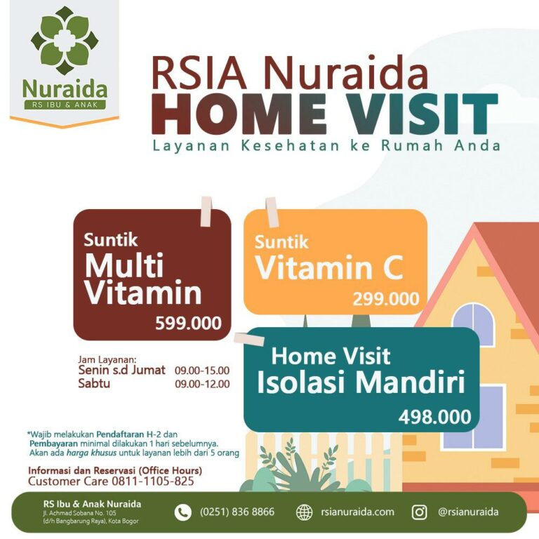 Sehat di Rumah dengan Layanan Home Visit RSIA Nuraida