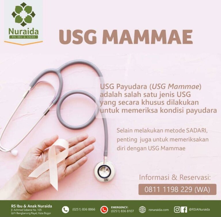 Cek Kondisi Payudara dengan USG Mammae di RSIA Nuraida Bogor