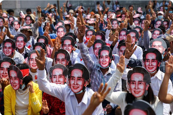 Dahsyat! Jumlah Demonstran Tewas Anti Kudeta Myanmar Capai 70 Orang, Gelombang Demo Meluas