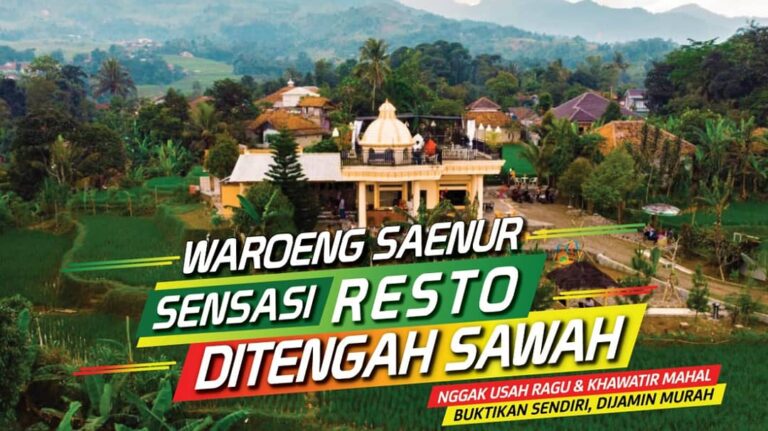 Gokil, Panorama di Waroeng SaeNur Maknyosss!