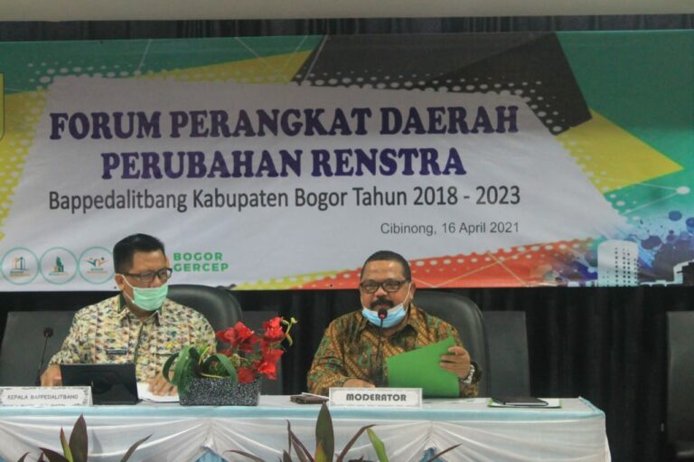 Bappedalitbang Kab Bogor Gelar Forum Perangkat Daerah Perubahan Renstra