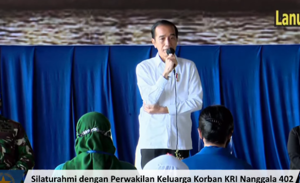 Presiden Jokowi Temui Keluarga Kru KRI Nanggala 402