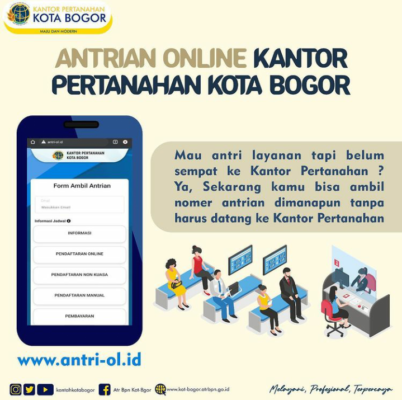 Anti Ribet, Kantah Kota Bogor Punya Antrian Online