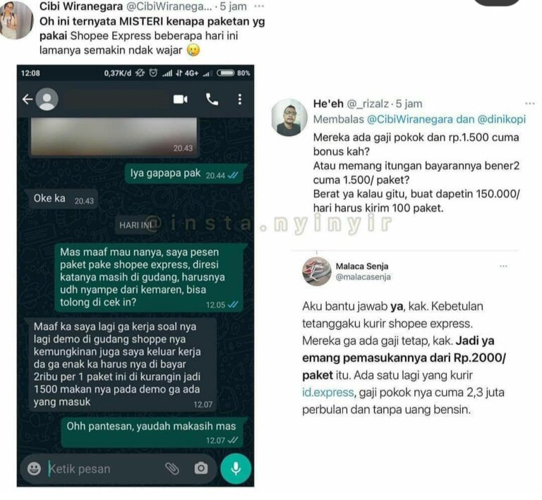 Edan! Gaji Kurir Rendah, Shopee Dikecam Warganet