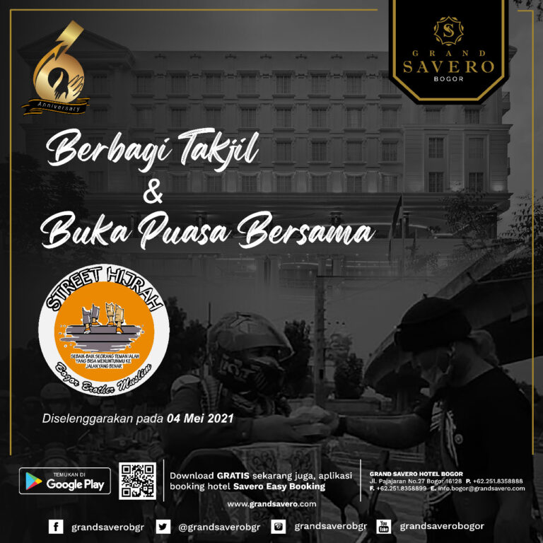 Hotel Grand Savero Bogor Gelar Ta’jil On The Road dan Buka Puasa bersama Komunitas Street Hijrah