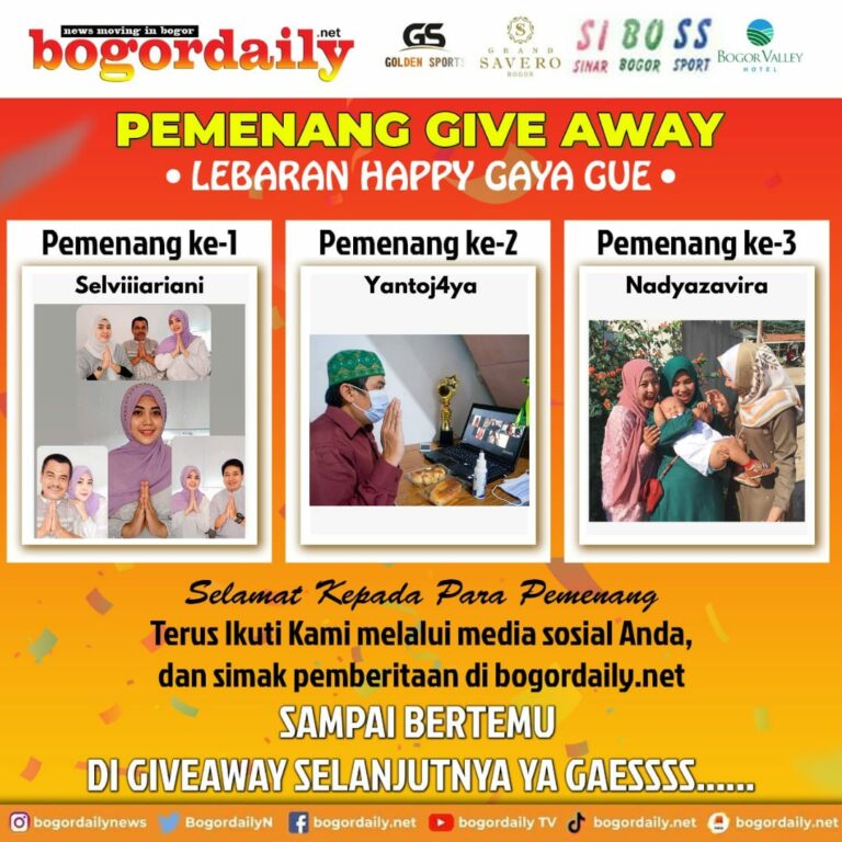 Ini Dia Pemenang Giveaway Lebaran Happy Gaya Gue di Bogordailynews