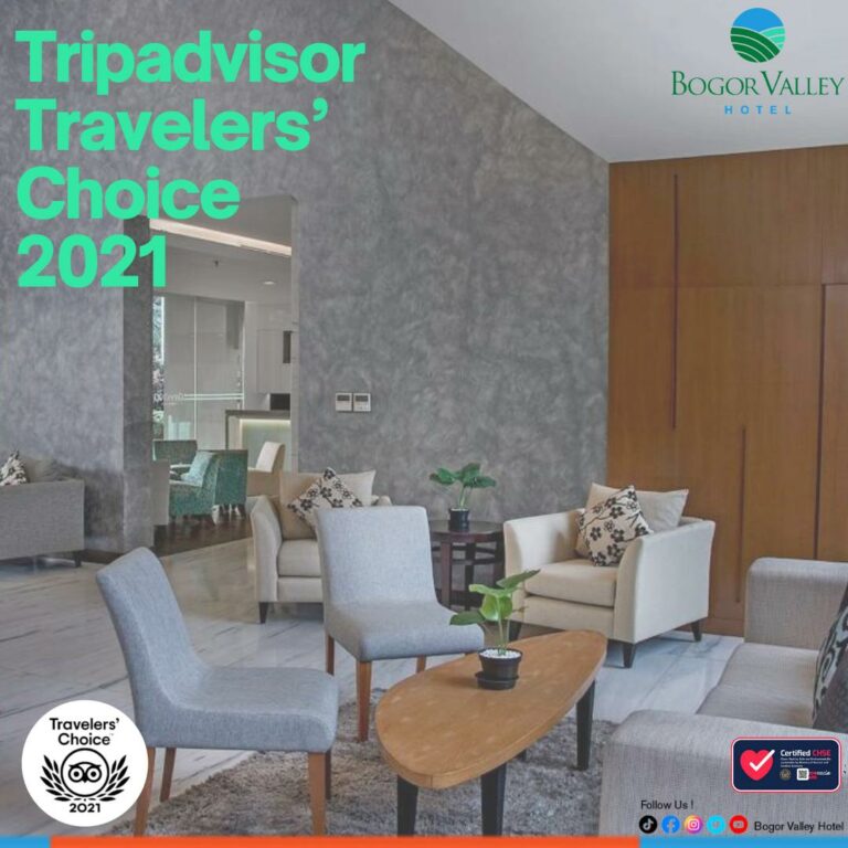 Bogor Valley Hotel Kembali Raih Penghargaan Travellers Choice Award 2021