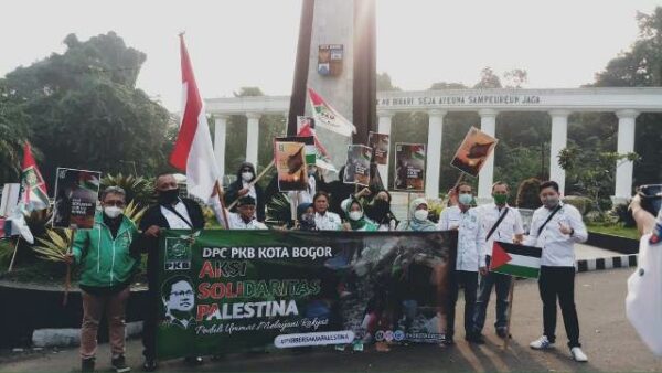 DPC PKB Kota Bogor Gelar Aksi Solidaritas Mendukung Kemerdekaan Negara Palestina