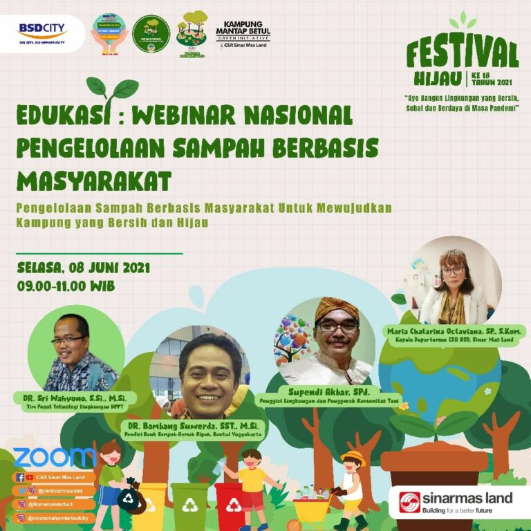 Apresiasi Hari Lingkungan Hidup Sedunia, Sinar Mas Land Gelar Festival Hijau Ke-18