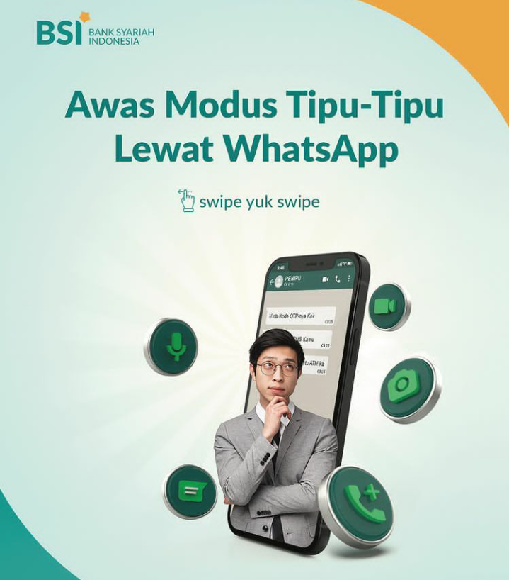 Waspada Modus Tipu-Tipu Bank Syariah Indonesia dari WhatsApp