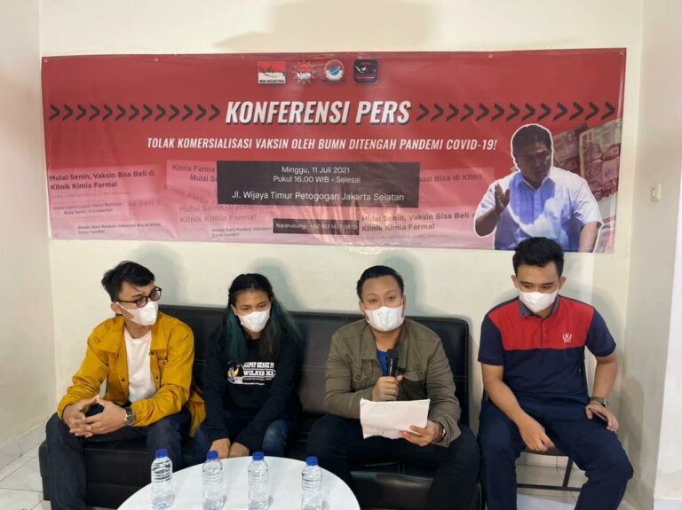 Aliansi Mahasiswa Kecam BUMN atas Komersialisasi Vaksin, Presiden Jokowi Harus Menindak Tegas