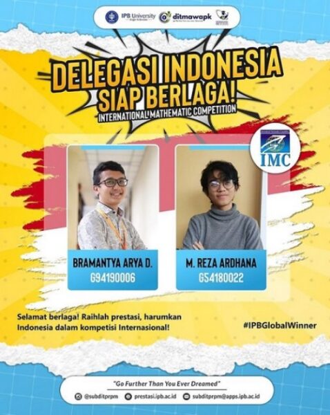 Hebat! Dua Mahasiswa IPB Wakili Indonesia di Ajang Matematika di Bulgaria