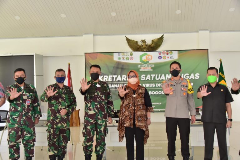 Perkuat Sinergitas dikala Pandemi, Pemkab Bogor Gaet TNI AL