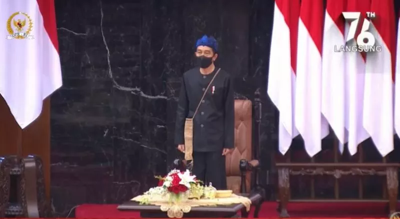 Begini Alasan Jokowi Kenakan Baju Adat Suku Badui