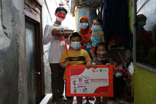 Gizi Buruk di Tengah Pandemi, LKC DD Salurkan Bantuan Balita Merdeka
