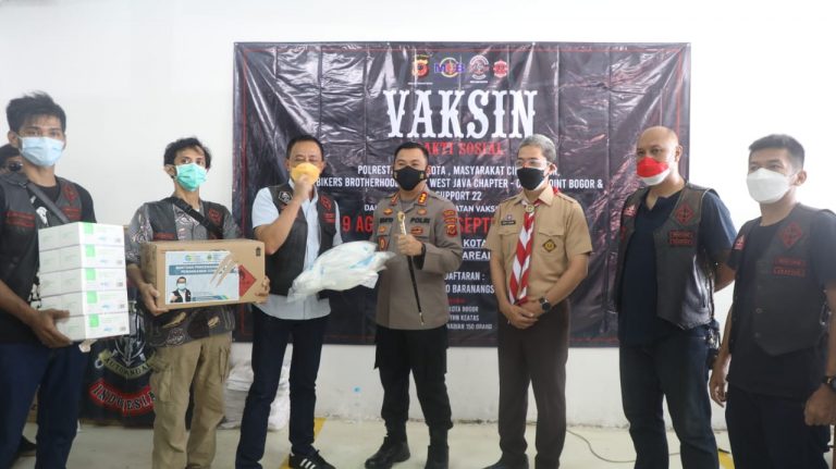 Klub Motor Ajak Masyarakat Kota Bogor Kebut-Kebutan Percepat Vaksinasi