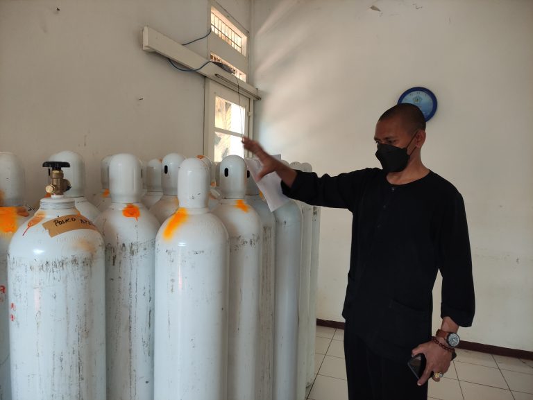 Alhamdulillah, Stok Tabung Oksigen di Posko Logistik Aman