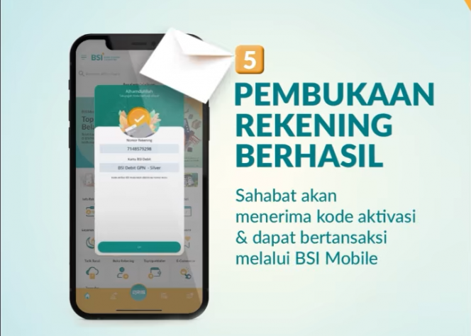 
 Pembuatan rekening Bank Syariah Indonesia (BSI) di BSI Mobile. (banksyariahindonesia/Bogordaily.net)