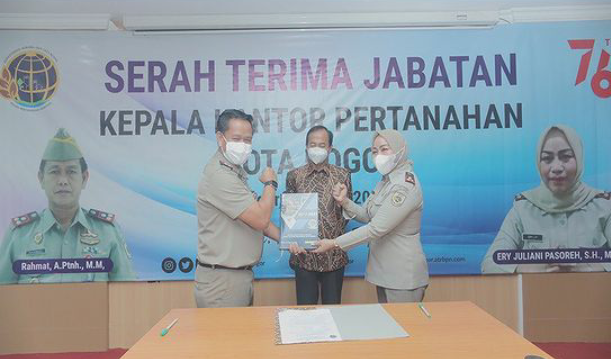 Serah Terima Jabatan Kepala Kantor Pertanahan Kota Bogor