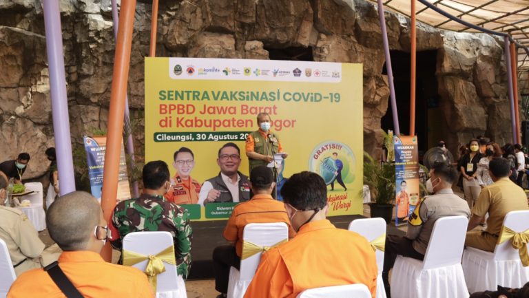 Pemkab Bogor Apresiasi Dukungan BPBD Jabar Bangun Sentra Vaksinasi