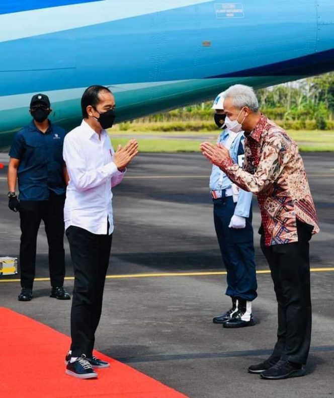 
 Presiden Joko Widodo pagi ini, Kamis, 23 September 2021, melakukan kunjungan kerja ke Kabupaten Cilacap, Provinsi Jawa Tengah.(Istimewa/Bogordaily.net)