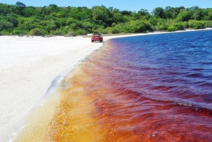 Unik! Coca Cola Lagoon, Pantai dengan Air Berwarna di Brazil