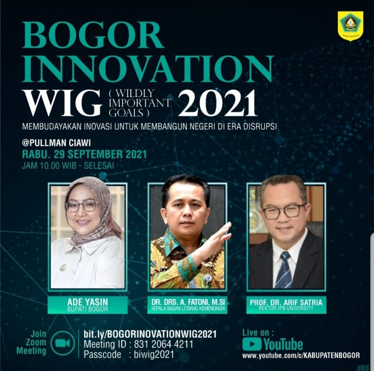 Pemkab Bogor Akan Selenggarakan Acara Bogor Innovation WIG 2021