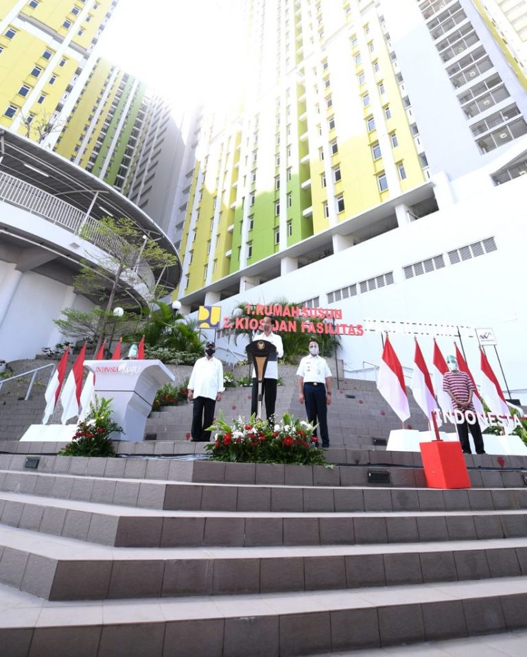Presiden Jokowi Resmikan Rusun Pasar Rumput Berkapasitas 1.984 Unit