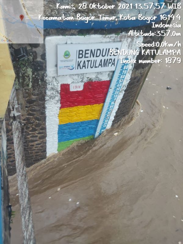 Bogor Diguyur Hujan Deras, Tinggi Muka Air di Bendung Katulampa Siaga 3