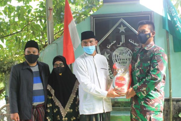 Dandim 0606 Kota Bogor Peringati HUT Ke-76 TNI di Pesantren Perbatasan Kota