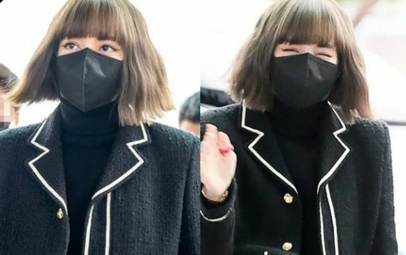 Lisa BLACKPINK Tebar Senyuman di Bandara Menuju Paris Fashion Week