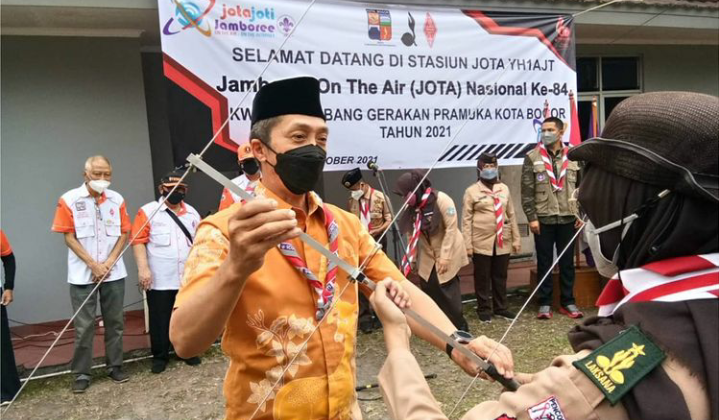 Dedie A Rachim Buka JOTA JOTI Pramuka Kota Bogor