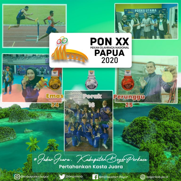 Tutup PON XX Papua 2020, Atlet Kabupaten Bogor Bawa 34 Medali Emas