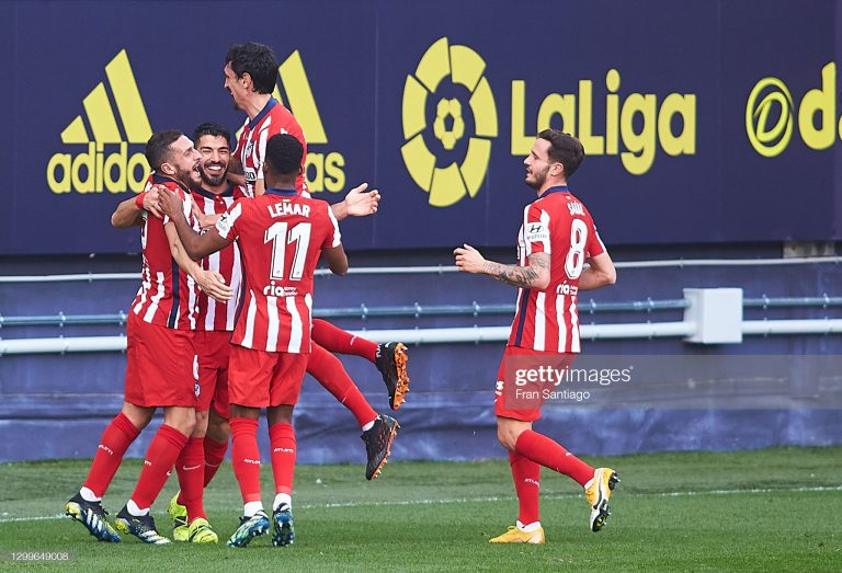 Hasil Pertandingan Liga Spanyol : Atletico Madrid Bantai Cadiz 4-1