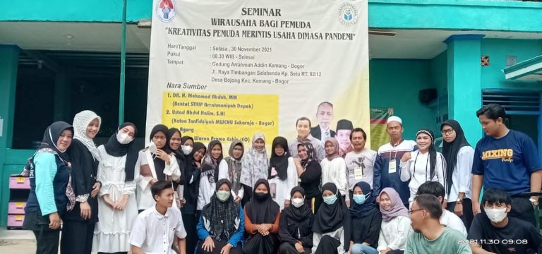 Bangun Jiwa Wirausaha, STKIP Arrahmah Addin Gelar Seminar ‘Kreativitas Pemuda Usaha Dimasa Pandemi’