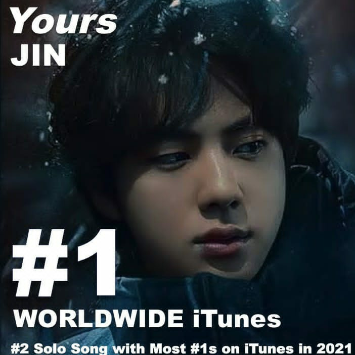 Ost “Jirisan” Jin BTS Cetak Rekor Usai Sapu Bersih iTunes di Seluruh Dunia