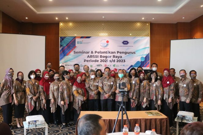 
 Asosiasi Rumah Sakit Swasta Indonesia (ARSSI) Bogor Raya menggelar pelantikan pengurus periode 2021-2023 (Ibnu/bogordaily.net)