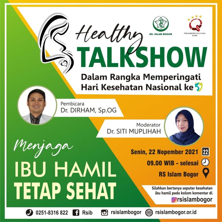 Peringati Hari Kesehatan Nasional, RS Islam Bogor Gelar Healthy Talkshow