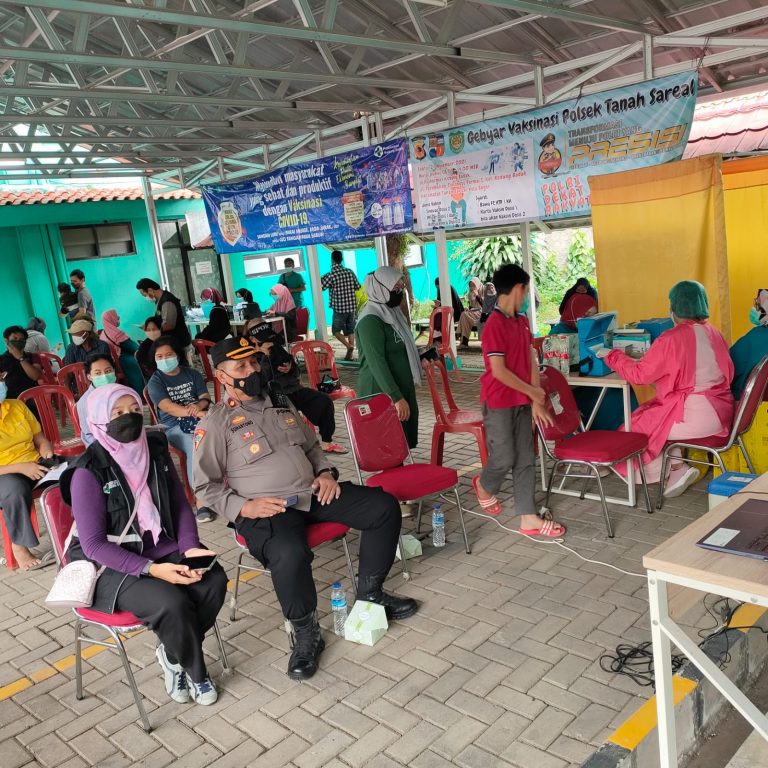 Percepat Vaksinasi, Polresta Bogor Kota Gelar Vaksinasi di Puskesmas Kedung Badak