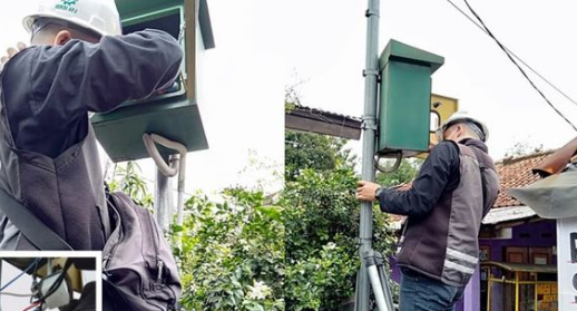 Petugas Dishub Kota Bogor Perbaiki Lampu Jalan di 4 Lokasi