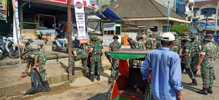 Peringati HUT Infanteri ke-73, Kodim 0606/Kota Bogor Gelar Kerja Bakti
